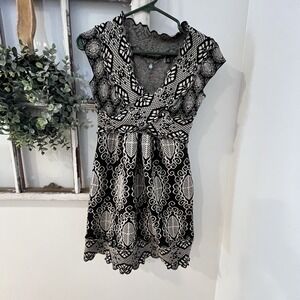 Anthropology Knitted‎ And Knotted Wool Blend Natural Crunchy Sweater Dress XS
